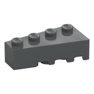 Brick Wedged, Angled 4 x 2 Left (Dark Bluish Gray)