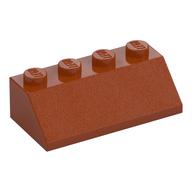 Brick Sloped 45° 2 x 4 (Dark Orange)