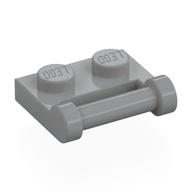 Plate Special 1 x 2 [Side Handle Closed Ends] (Light Bluish Gray)