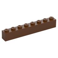 Brick 1 x 8 (Reddish Brown)