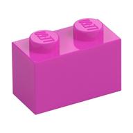 Brick 1 x 2 (Dark Pink)