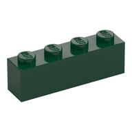 Brick 1 x 4 (Dark Green)