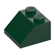 Brick Sloped 45° 2 x 2 (Dark Green)