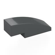Brick Curved 3 x 1 No Studs (Dark Bluish Gray)