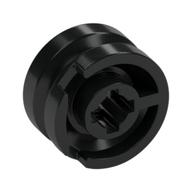 Wheel 11 x 6 mm with Five Spokes [Plain] (Black)
