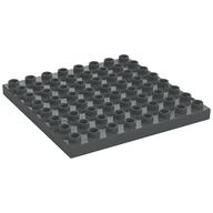 Duplo Plate 8 x 8 (Dark Bluish Gray)