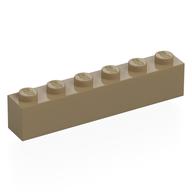 Brick 1 x 6 (Dark Tan)