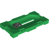 Sports Field Section 8 x 16 with Horizontal Slot and Black Sliding Holder [Complete Assembly] (Green)