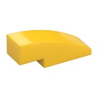 Brick Curved 3 x 1 No Studs (Yellow)