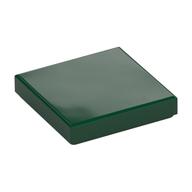 Tile 2 x 2 with Groove (Dark Green)