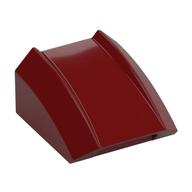 Brick Curved 2 x 2 with Lip, No Studs (Dark Red)