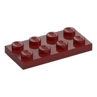 Plate 2 x 4 (Dark Red)