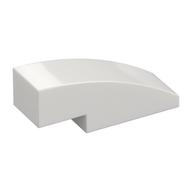 Brick Curved 3 x 1 No Studs (White)
