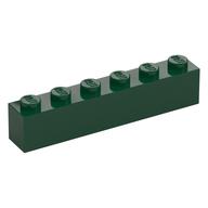 Brick 1 x 6 (Dark Green)