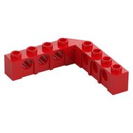 Technic Brick 5 x 5 Right Angle (1 x 4 - 1 x 4) (Red)