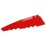Brick Wedged, Curved 10 x 3 Left (Red)