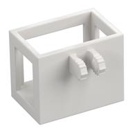 Crane Basket 2 x 3 x 2 with Locking Hinge Fingers (White)
