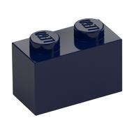 Brick 1 x 2 (Dark Blue)
