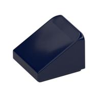 Brick Sloped 30° 1 x 1 x 2/3 (Cheese Slope) (Dark Blue)