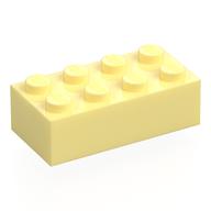 Brick 2 x 4 (Bright Light Yellow)