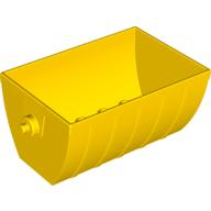 Duplo Train Tipper 2 x 4 with Curved Sides (Skip) (Yellow)