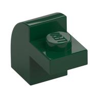 Brick Curved 1 x 2 x 1 1/3 with Curved Top (Dark Green)