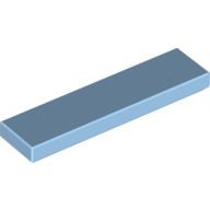 Tile 1 x 4 with Groove (Pastel Blue)