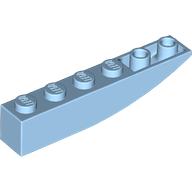 Brick Curved Inverted 6 x 1 (Pastel Blue)