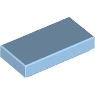Tile 1 x 2 with Groove (Pastel Blue)