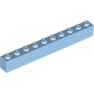 Brick 1 x 10 (Pastel Blue)