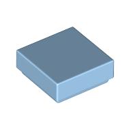Tile 1 x 1 with Groove (Pastel Blue)
