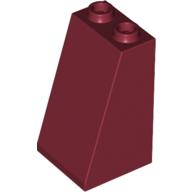 Brick Sloped 75° 2 x 2 x 3 [Hollow Studs] (Dark Red)