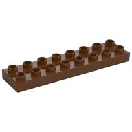 Duplo Plate 2 x 8 (Reddish Brown)