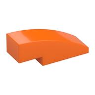 Brick Curved 3 x 1 No Studs (Orange)