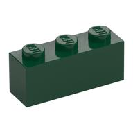 Brick 1 x 3 (Dark Green)