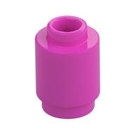 Brick Round 1 x 1 Open Stud (Dark Pink)