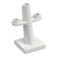 Boat, Mast 2 x 2 x 3 Inclined with Stud on Top and Two Sides (White)