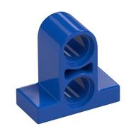 Technic Pin Connector Plate 1 x 2 x 1 2/3 [Two Holes On Top] (Blue)