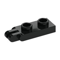 Hinge Plate 1 x 2 with 2 Fingers and Hollow Studs (Black)