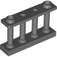 Fence Spindled 1 x 4 x 2 [2 Top Studs] (Dark Bluish Gray)