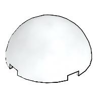 Dome Hemisphere 4 x 4 Multifaceted (White)