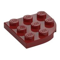 Plate Round Corner 3 x 3 (Dark Red)