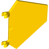 Flag 5 x 6 Hexagonal with C Clips (Yellow)