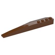 Brick Wedged, Curved 12 x 3 Right (Reddish Brown)