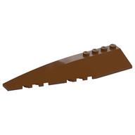 Brick Wedged, Curved 12 x 3 Left (Reddish Brown)
