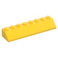 Brick Sloped 45° 2 x 8 (Yellow)