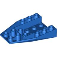 Brick Wedged, Sloped Inverted 6 x 4 with 2 Stud Connections (Blue)