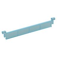 Garage Roller Door Section without Handle (Trans-Light Blue)