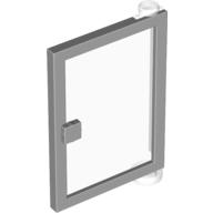 Door 1 x 4 x 5 Right with Trans-Clear Glass (Light Bluish Gray)