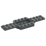 Vehicle Base 4 x 12 x 3/4 with 4 x 2 Recessed Center with Smooth Underside (Dark Bluish Gray)